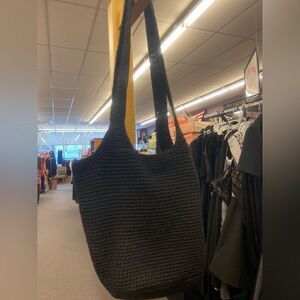 The SAK Black Mesh Purse/ Shoulder Bag